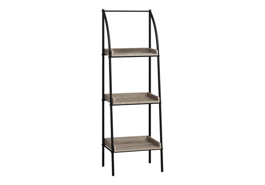 Etagere Bookcase Corner 3 Tier For Office - Taupe