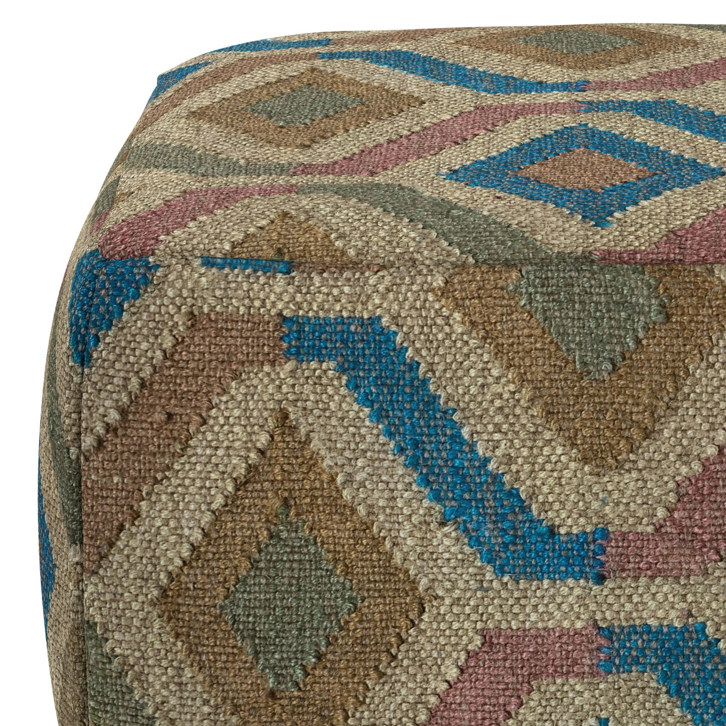 Johanna - Handcrafted Square Pouf