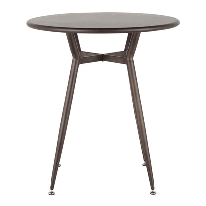 Clara - Industrial Round Dinette Table - Antique