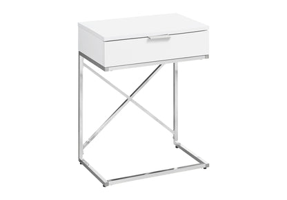 Accent Side Table, Storage Drawer, Spacious Tabletop, Contemporary & Modern