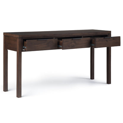 Hollander - Wide Console Table - Warm Walnut Brown