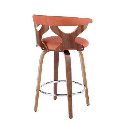 Gardenia - Mid Century Modern Fixed Height Counter Stool With Swivel (Set of 2)