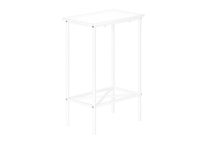 Accent Side Table, Narrow, Small, 2 Tier, Contemporary & Modern