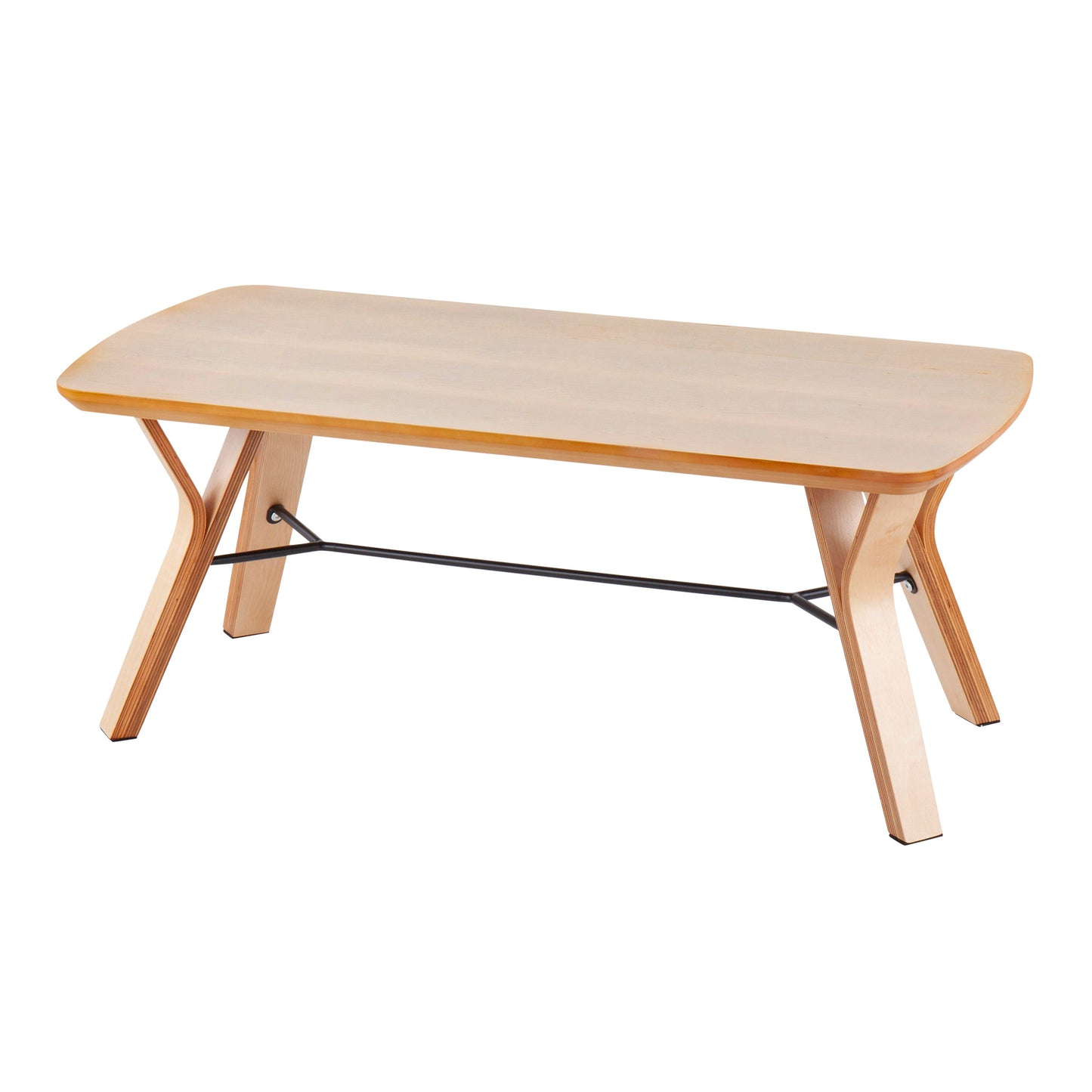 Folia - Mid-Century Modern Bench - Natural