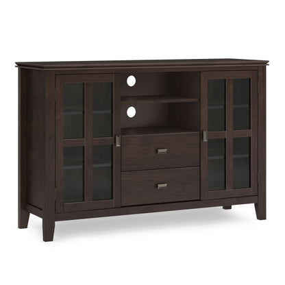 Artisan - Tall TV Media Stand - Dark Chestnut Brown