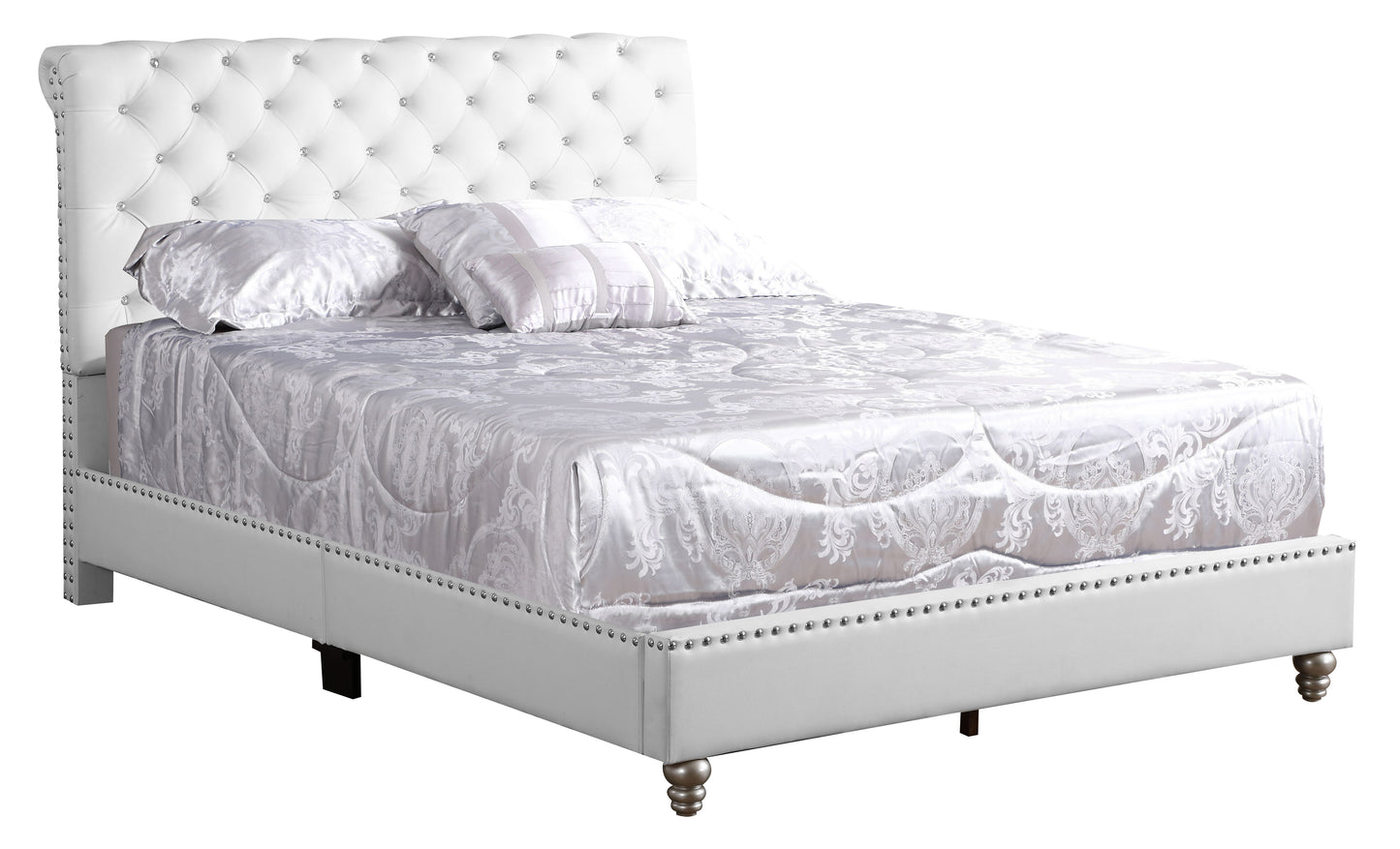 Elegant Transitional Upholstered Bed