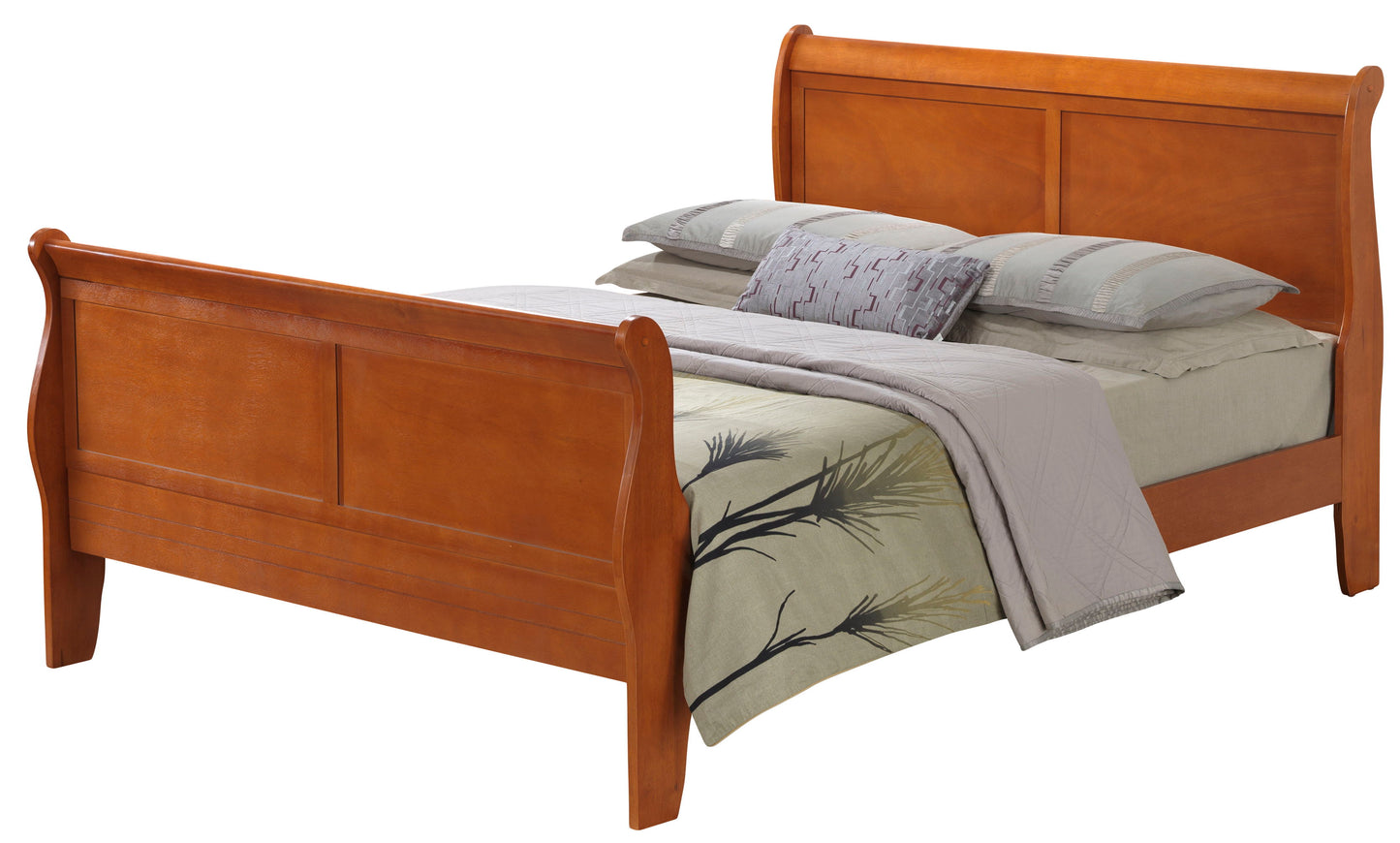 Panel Sleigh Bed