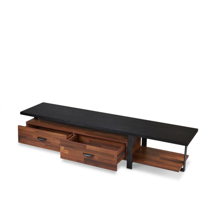 Elling - TV Stand - Walnut / Black