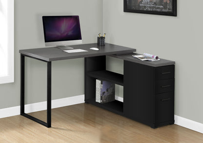 Computer Desk, Home Office, Corner, Left, Right Set - Up, Storage Drawers, L Shape, Laptop, And Contemporary & Modern