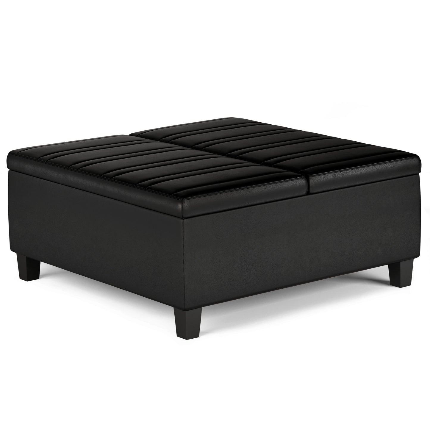 Ellis - Coffee Table Storage Ottoman Contemporary Design