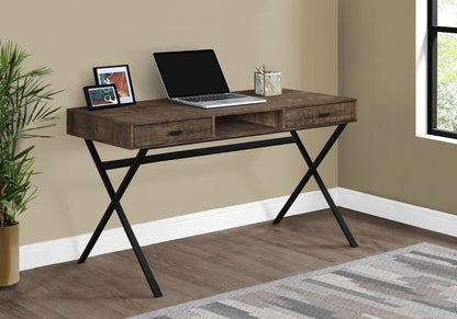 Computer Desk For Home Office, Laptop, Storage Drawers, Glossy Contemporary & Modern