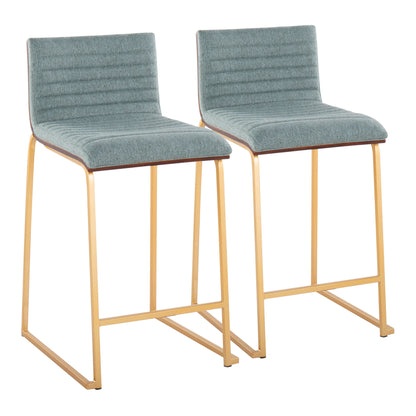 Mason Mara - Contemporary Design Fixed Height Counter Stool (Set of 2)