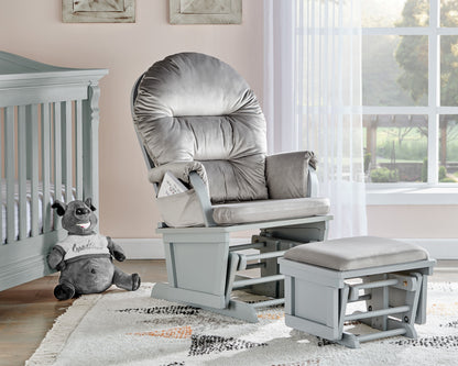 Madison - Glider And Ottoman - Gray