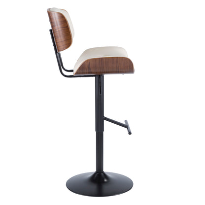 Lombardi - Mid Century Modern Adjustable Barstool