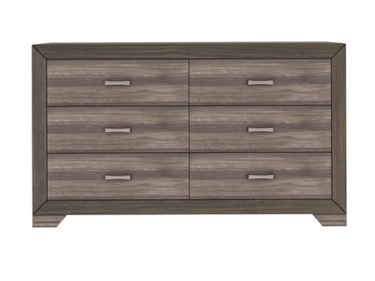 5 Drawer Chest - Antique Brown / Gray