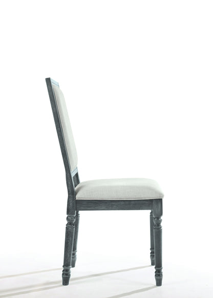 Leventis - Weathered Side Chair - Cream / Gray