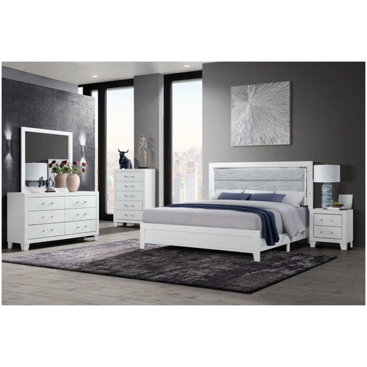 Omoda - 5 Pieces Bedroom Set With LED