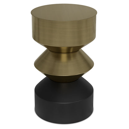 Miller - Side Table - Black / Brass