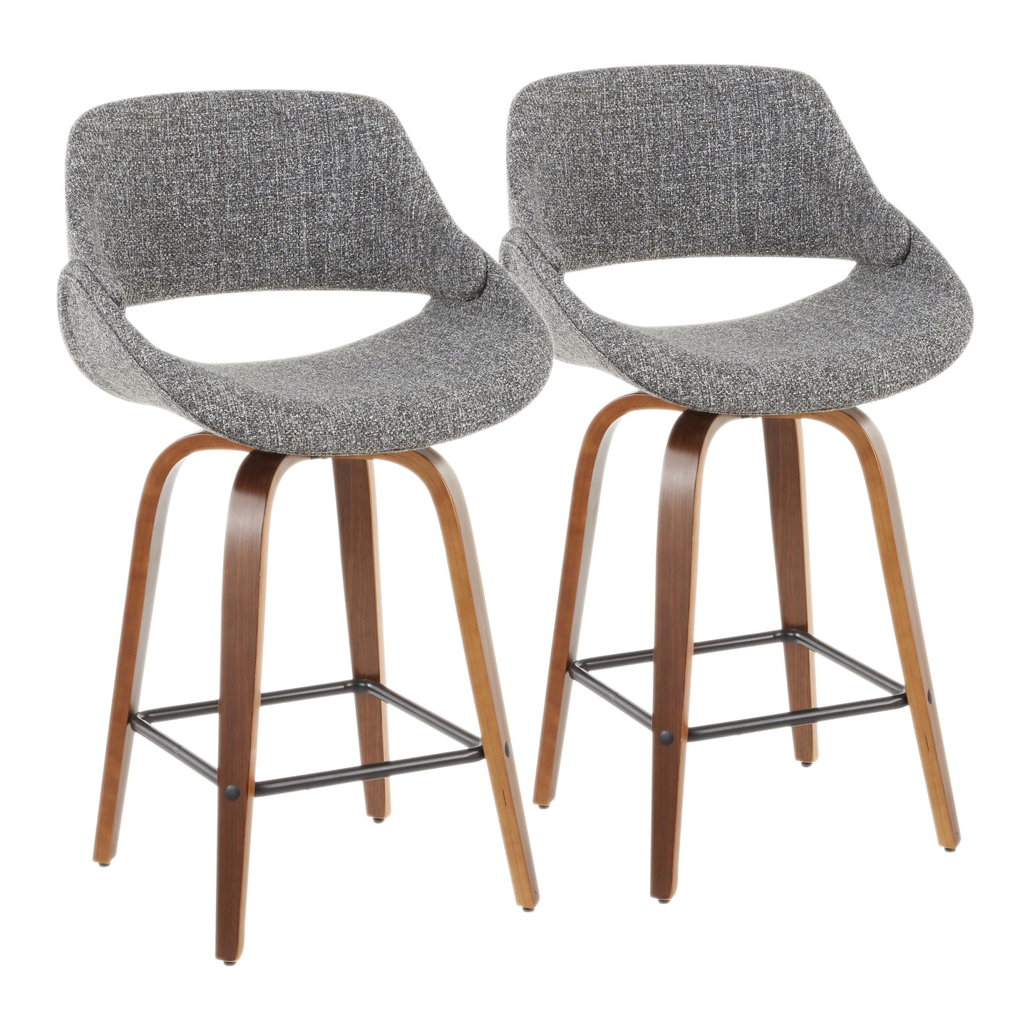 Fabrico - Mid-Century Modern, Counter Stool (Set of 2)