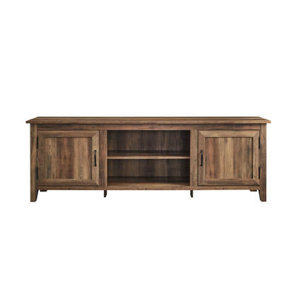 Modern Farmhouse 2 Door Grooved 70" TV Stand For 85" TVs