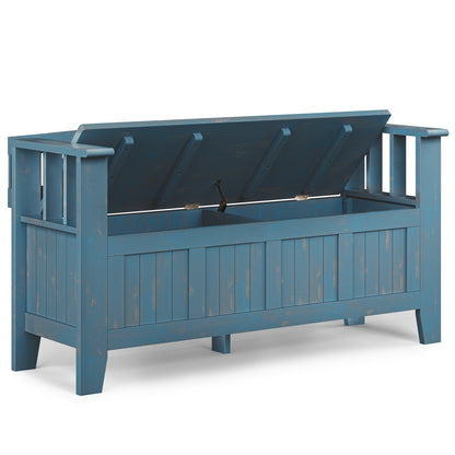 Acadian - Entryway Storage Bench, Handcrafted