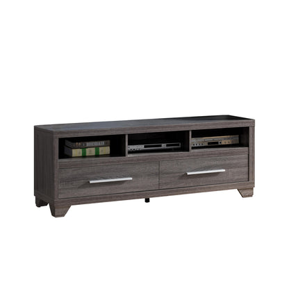 Modern Television Stand, Home, Livingroom Entertainment Console - Distressed Gray