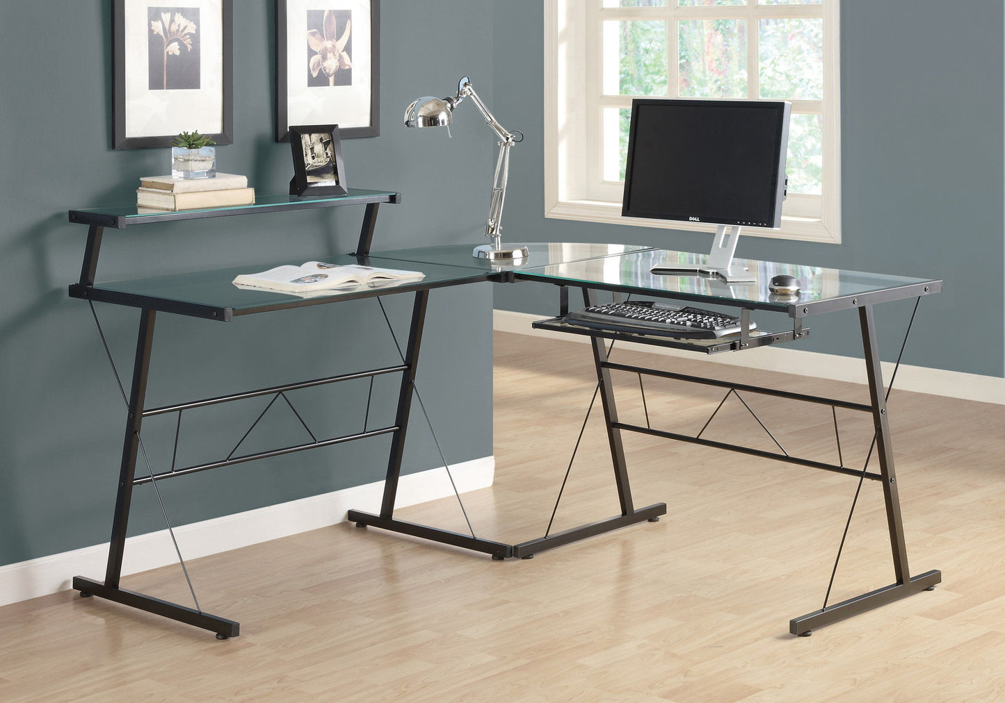 Computer Desk, Home Office, Corner, L Shape, Laptop, Durable Construction