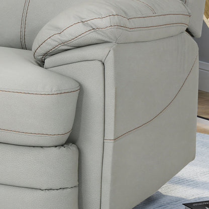 Wide - Faux Leather Manual Swivel Standard Recliner