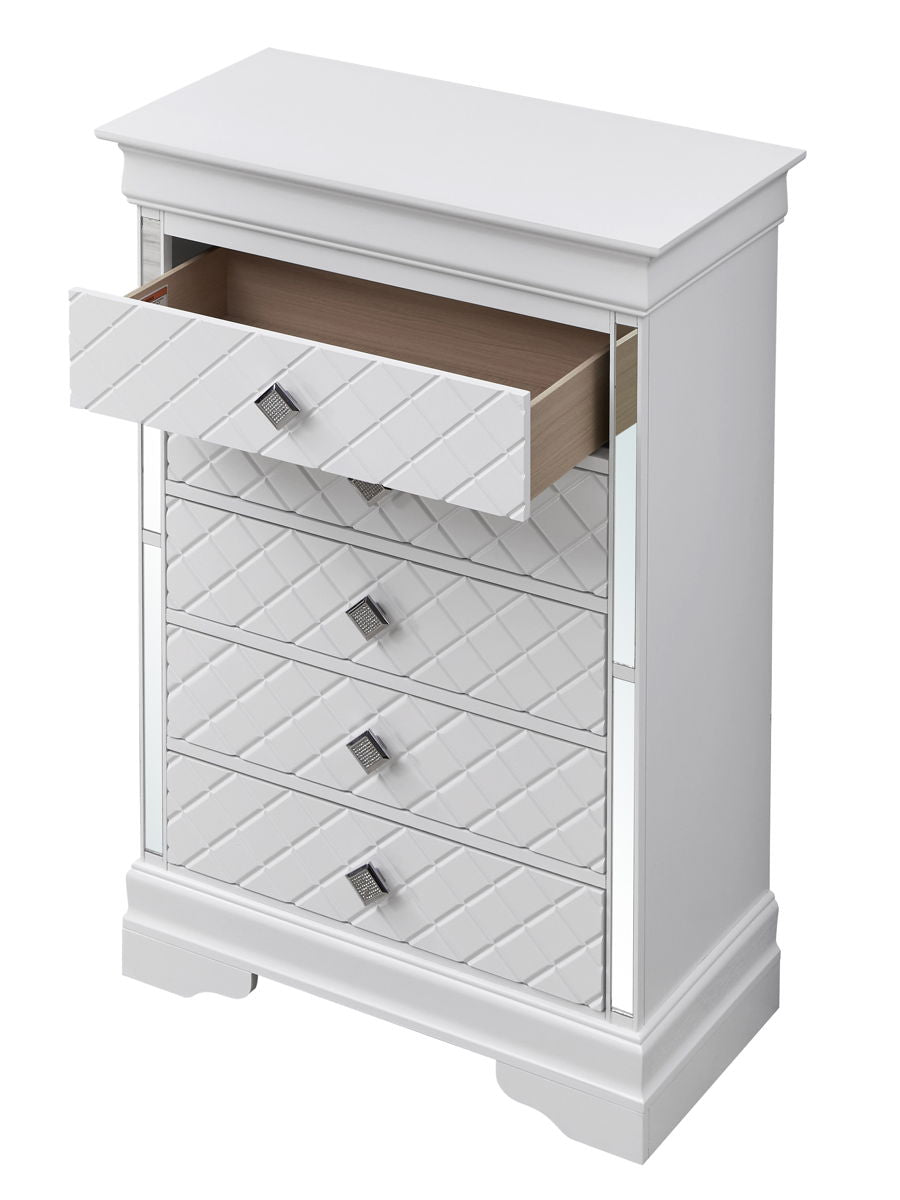 Verona - Stylish Chest - Silver Champagne