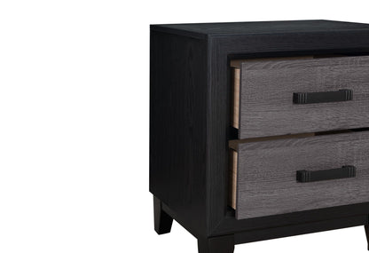 Soluto - Nightstand - Gray / Black