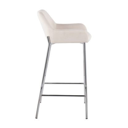 Daniella - Contemporary Fixed Height Bar Stool (Set of 2)