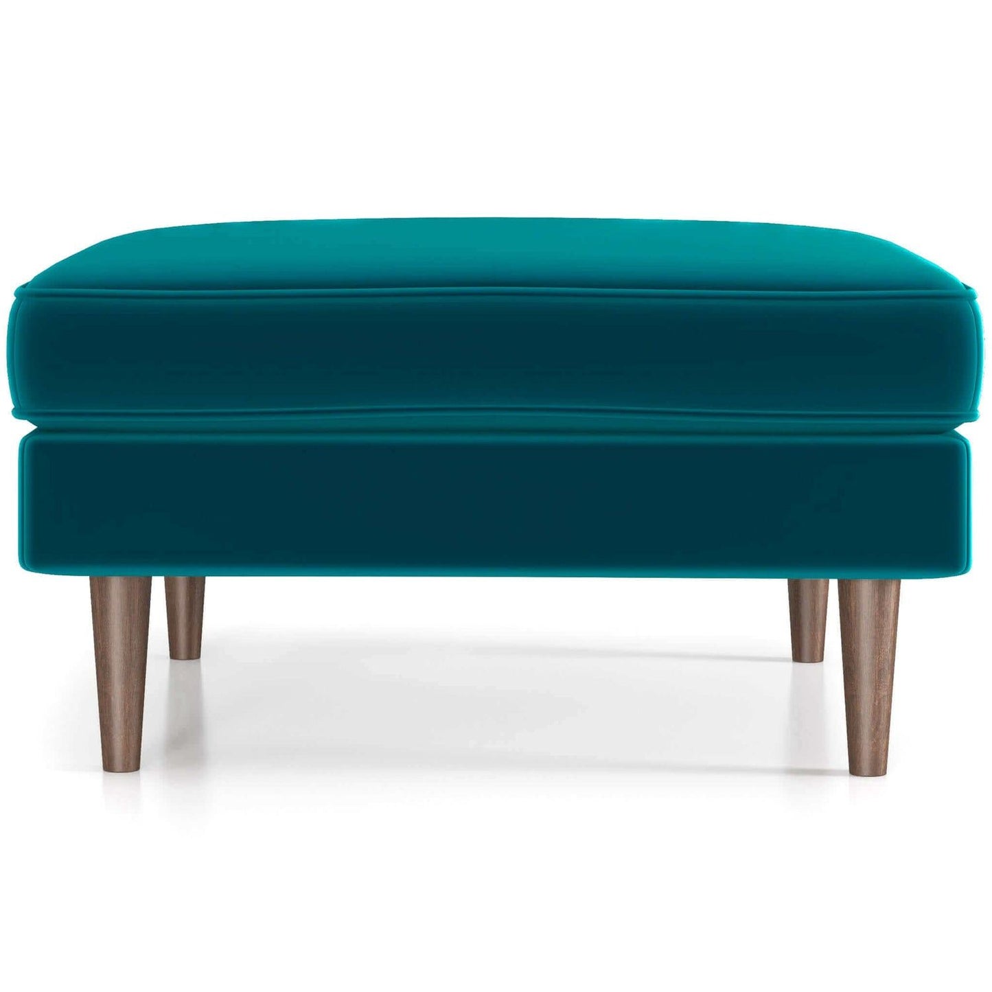 Amber - Mid-Century Modern Square Upholstered Ottoman