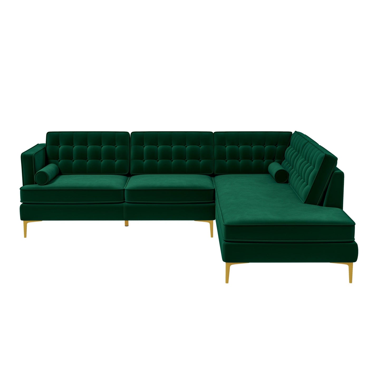 Brooke - Velvet Sectional Sofa