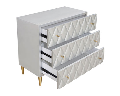 Anson - Console Cabinet - Silver / Champagne