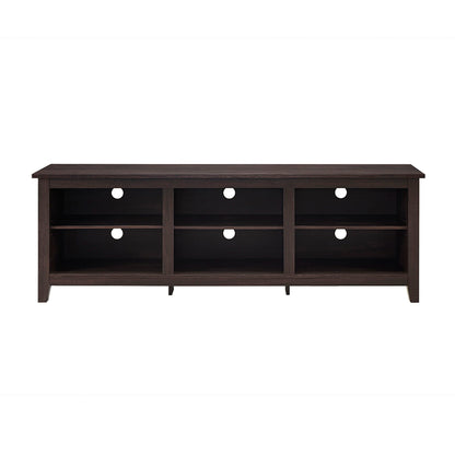 Modern Transitional 3 Shelf Open Storage 70" TV Stand For 80" TVs