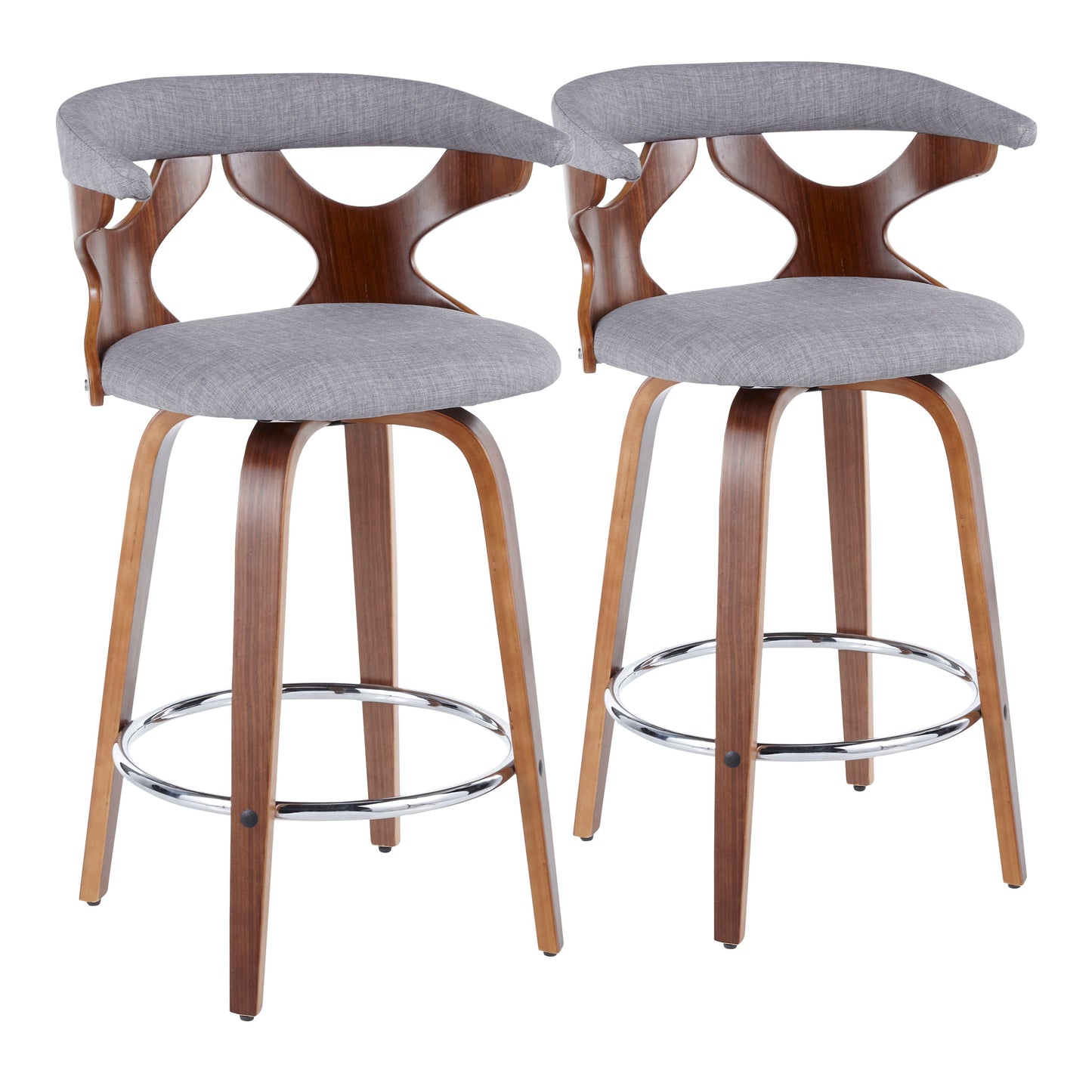 Gardenia - Mid Century Modern Counter Stool (Set of 2)