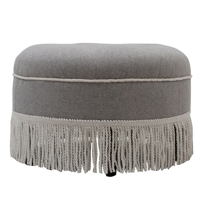 Yolanda - Round Upholstered Accent Ottoman