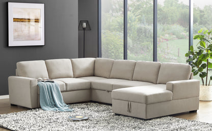 Ketterman - 4 Piece Upholstered Sleeper Sectional