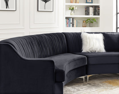 Velvet Curved Sofa