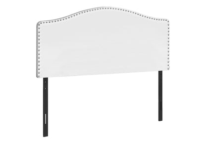 Queen Size, Bed Headboard Only, Upholstered, Transitional - White