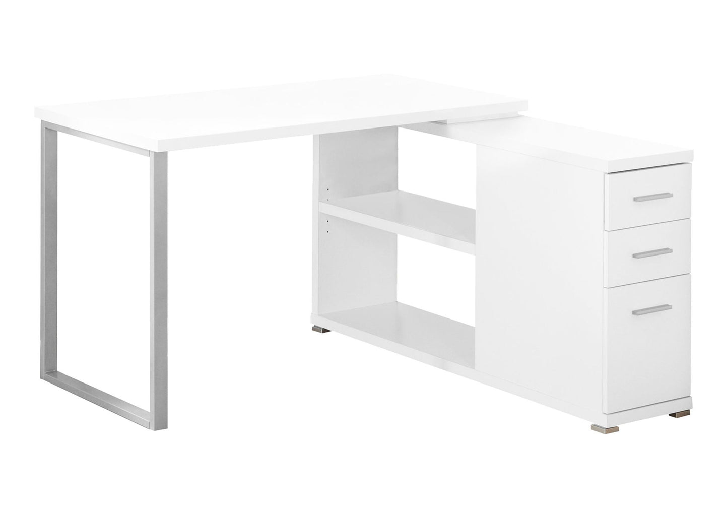 Computer Desk, Home Office, Corner, Left, Right Set - Up, Storage Drawers, L Shape, Laptop, And Contemporary & Modern