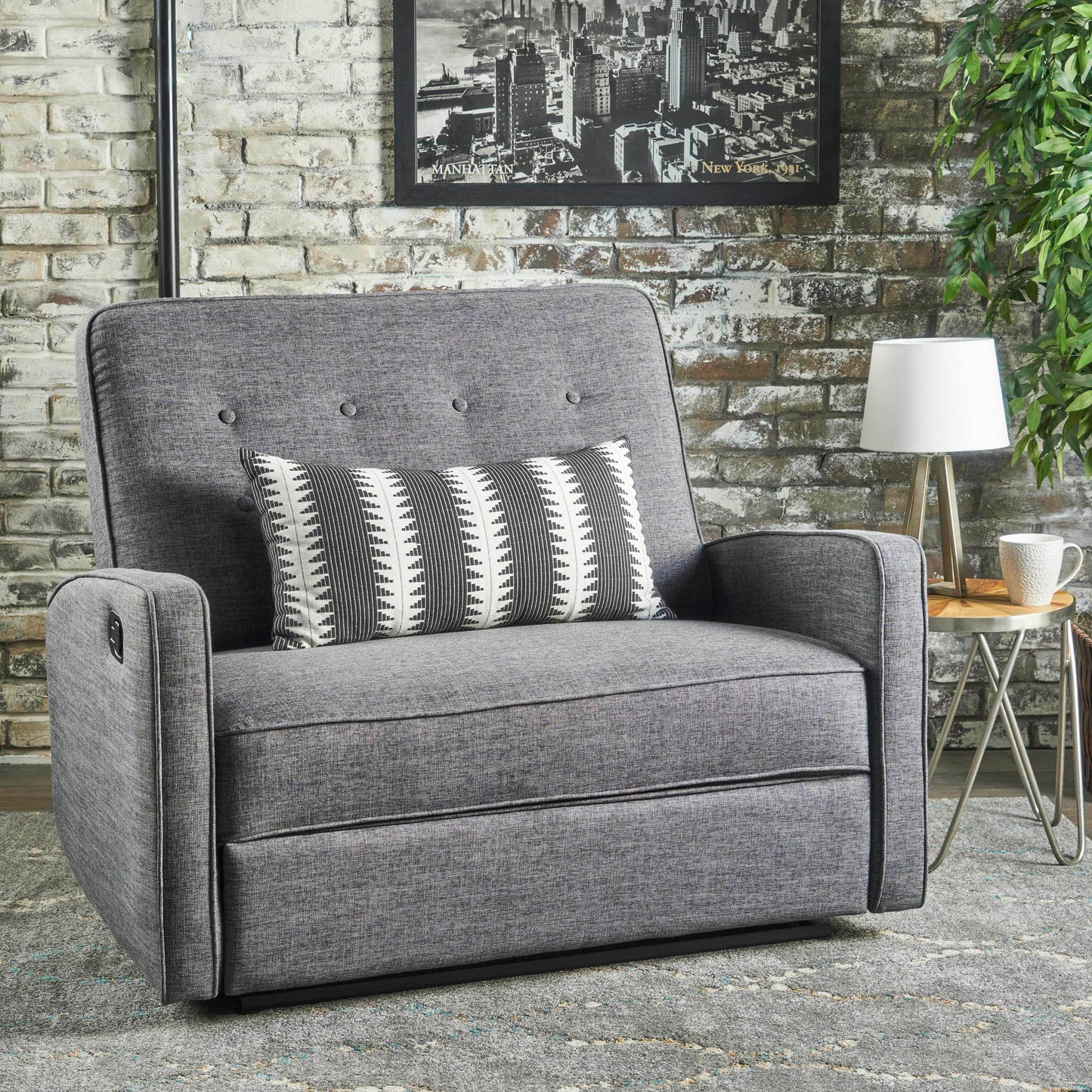 Manual Wide Standard Recliner - Gray