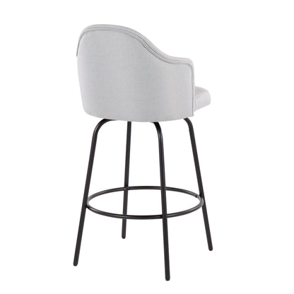 Ahoy - Contemporary Fixed Height Counter Stool (Set of 2)