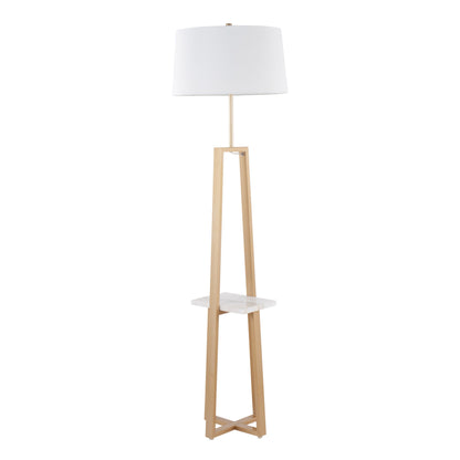 Cosmo - Shelf Contemporary / Glam Floor Lamp