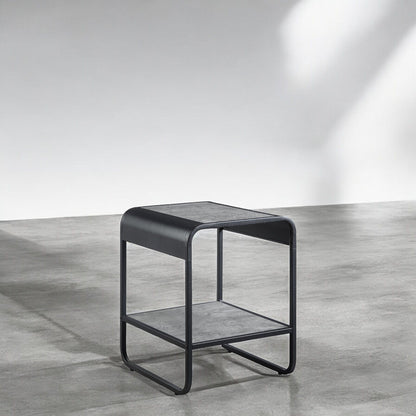 Raziela - End Table - Concrete Gray / Black