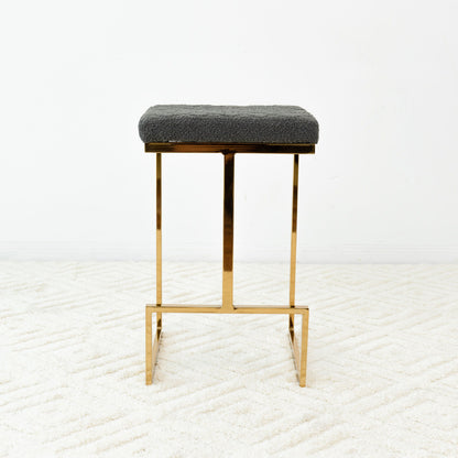 Joel - Mid Century Modern Luxury Upholstered Stool