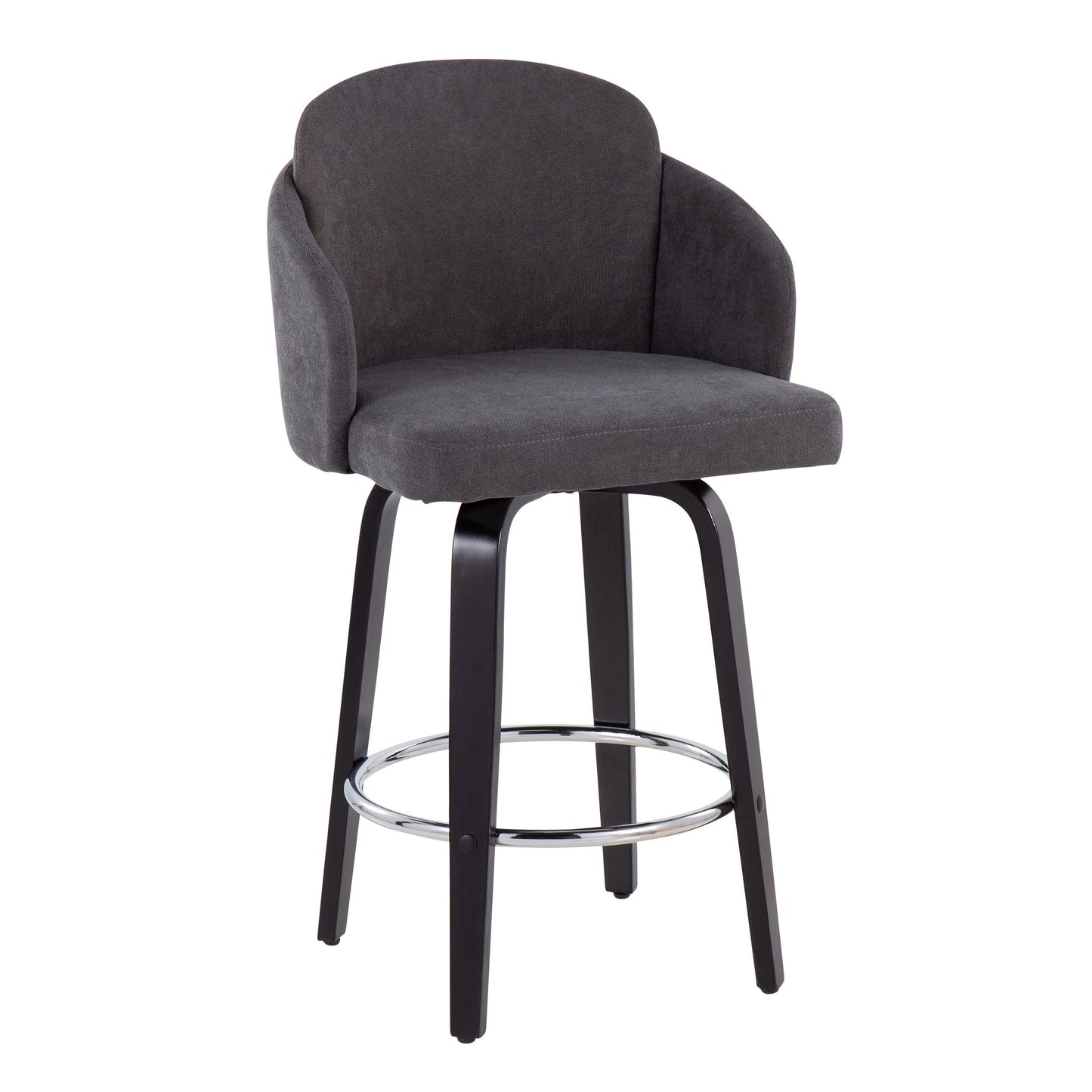 Dahlia - Contemporary Counter Stool Round Footrest (Set of 2)