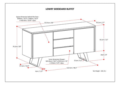 Lowry - Handcrafted Sideboard Buffet