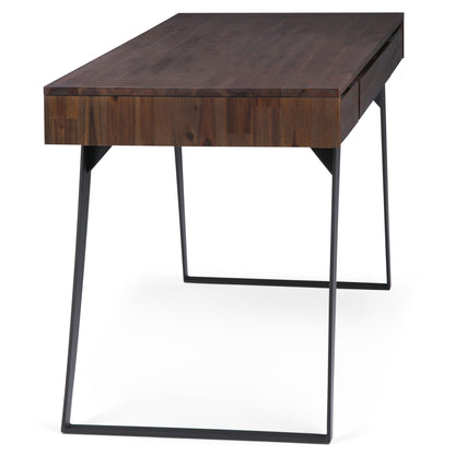 Lowry - Desk - Distressed Charcoal Brown