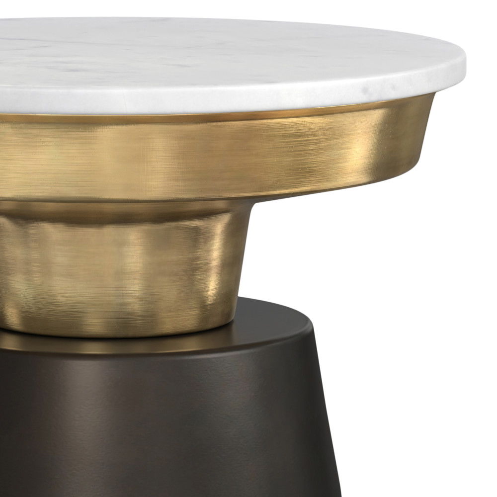 Jaxine - Side Table - Black / Gold